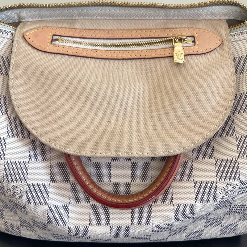 Louis Vuitton speedy 25 bandoulière damier azur SAC DE LUXE DE SECONDE MAIN AUTHENTIQUE. PETITE MAROQUINERIE DE LUXE. ENTRUPY CERTIFICATE