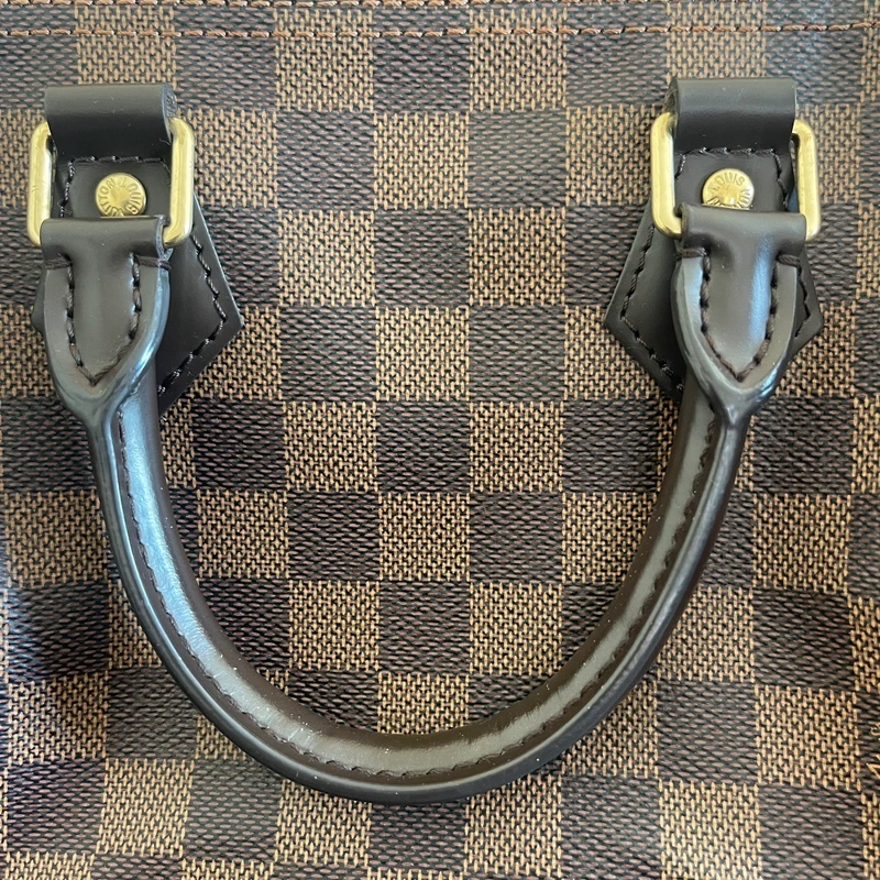 Louis Vuitton speedy 25 damier ébène SAC DE LUXE DE SECONDE MAIN AUTHENTIQUE. PETITE MAROQUINERIE DE LUXE. ENTRUPY CERTIFICATE