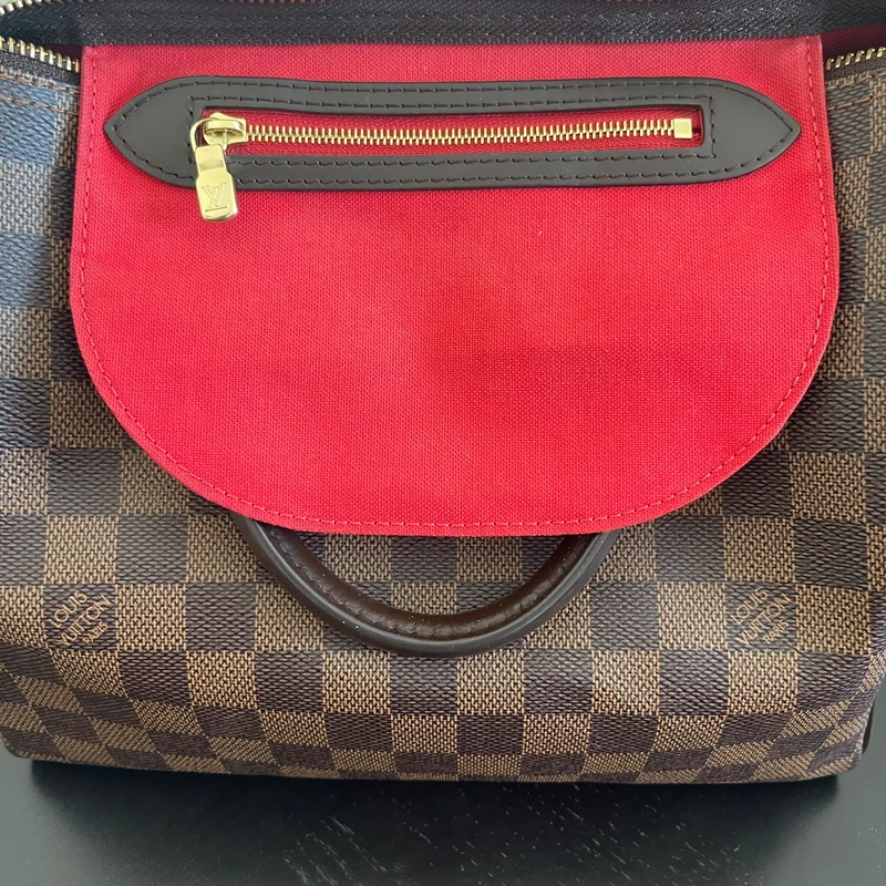 Louis Vuitton speedy 25 damier ébène SAC DE LUXE DE SECONDE MAIN AUTHENTIQUE. PETITE MAROQUINERIE DE LUXE. ENTRUPY CERTIFICATE