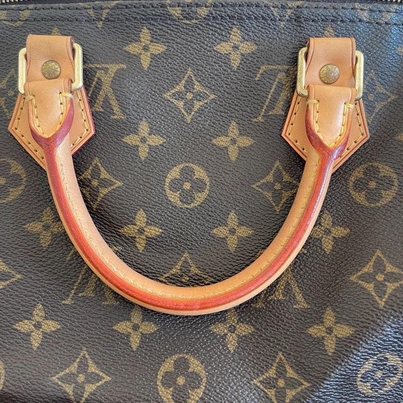 Louis Vuitton speedy 35 monogram SAC DE LUXE DE SECONDE MAIN AUTHENTIQUE. PETITE MAROQUINERIE DE LUXE. ENTRUPY CERTIFICATE