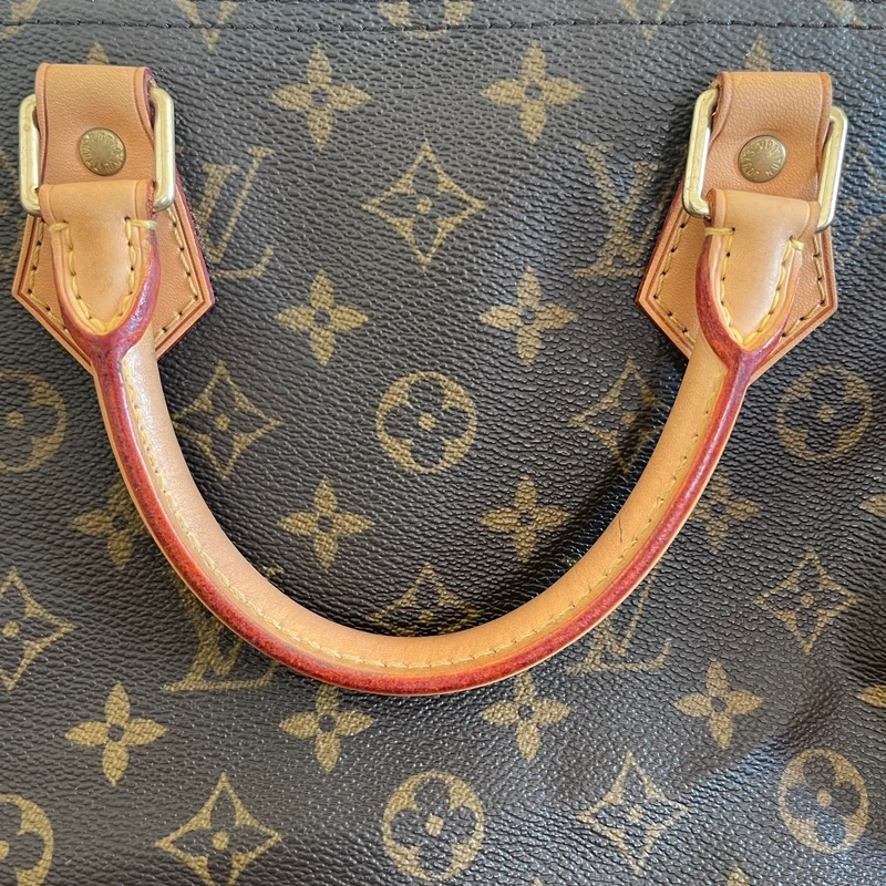 Louis Vuitton speedy 35 monogram SAC DE LUXE DE SECONDE MAIN AUTHENTIQUE. PETITE MAROQUINERIE DE LUXE. ENTRUPY CERTIFICATE