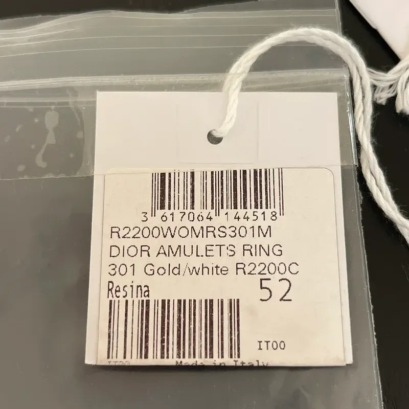 DIOR bague Amulets métal doré et perle blanche M 50-52 - détail du produit 3