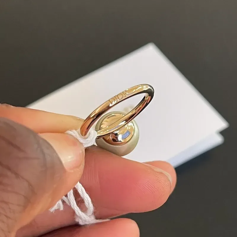 DIOR bague Amulets métal doré et perle blanche M 50-52 - détail du produit 4