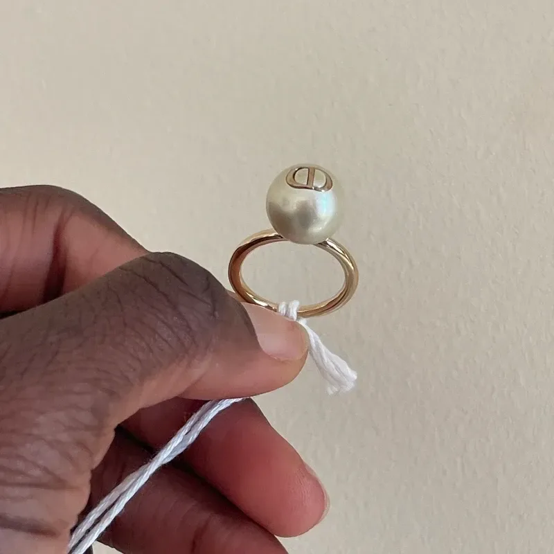 DIOR bague Amulets métal doré et perle blanche M 50-52 - détail du produit 5