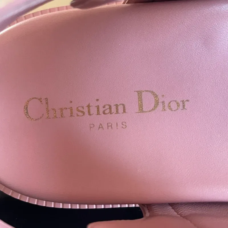 DIOR sandales DIORACT rose saumon 37 - détail du produit 2