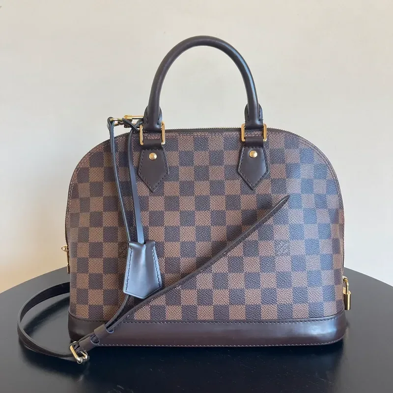 LOUIS VUITTON alma PM damier ébène - vue principale