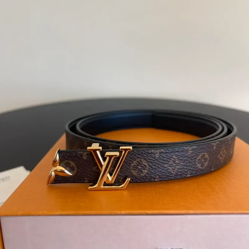 LOUIS VUITTON ceinture pretty 20 cm réversible monogram noir - détail du produit 2