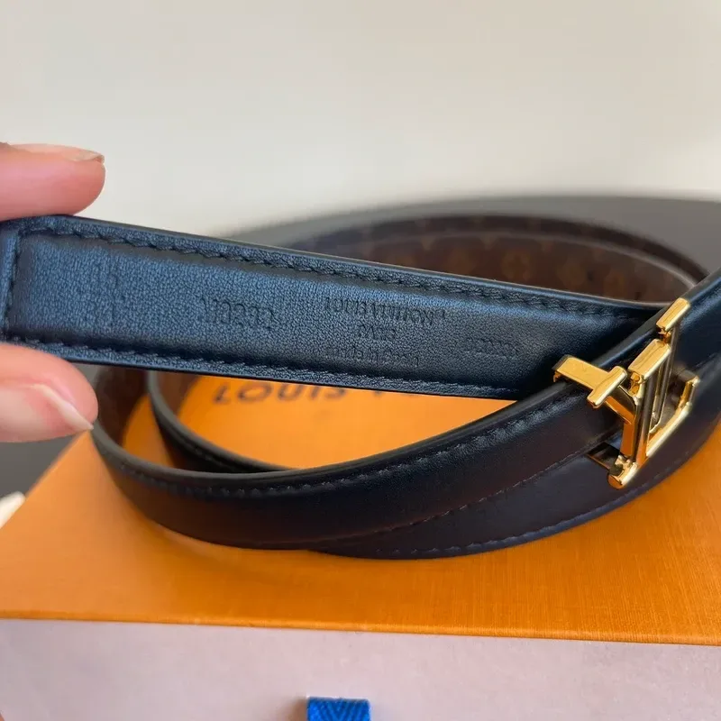 LOUIS VUITTON ceinture pretty 20 cm réversible monogram noir - détail du produit 5