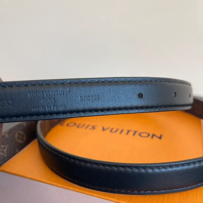 LOUIS VUITTON ceinture pretty 20 cm réversible monogram noir - détail du produit 6