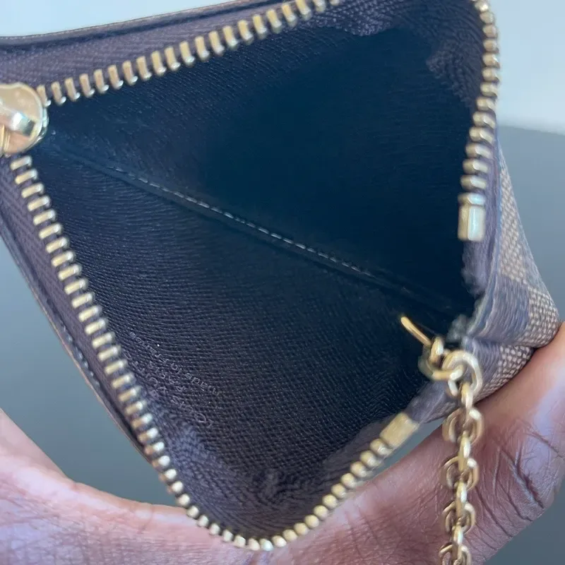 LOUIS VUITTON pochette clés damier ébène CT4290 - vue 7