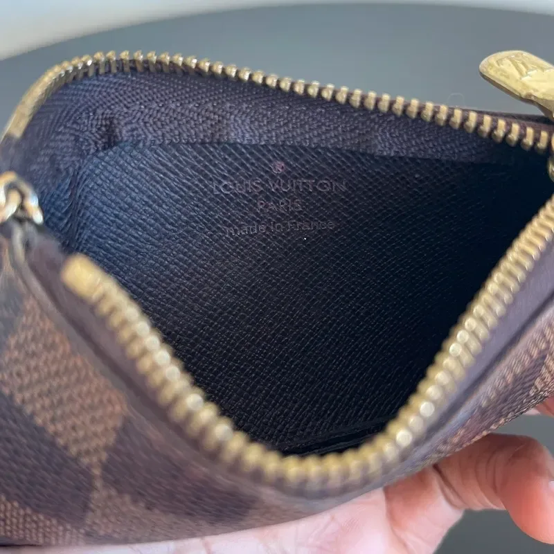 LOUIS VUITTON pochette clés damier ébène CT4290 - vue 8