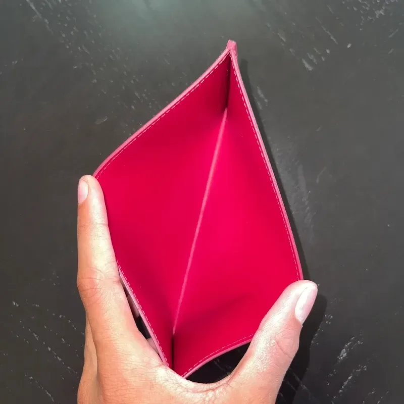 LOUIS VUITTON porte-cartes Felicie en cuir pivoine - vue complémentaire