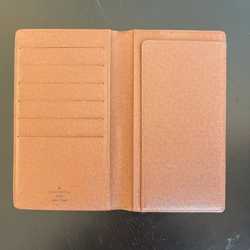 LOUIS VUITTON portefeuille long vintage en toile monogram - vue complémentaire