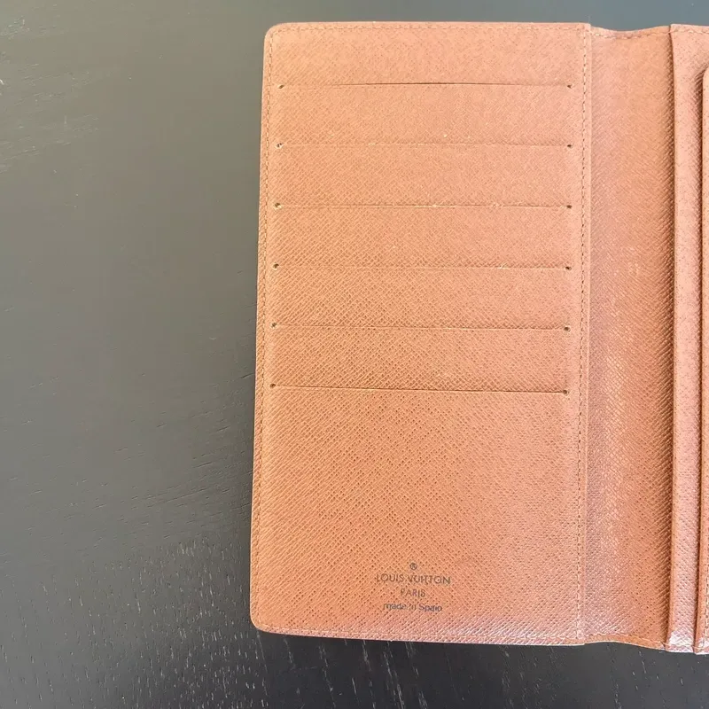 LOUIS VUITTON portefeuille long vintage en toile monogram - détail du produit 3