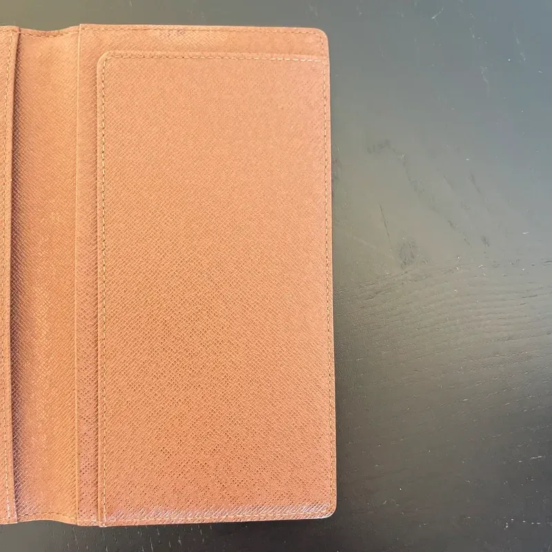 LOUIS VUITTON portefeuille long vintage en toile monogram - détail du produit 4