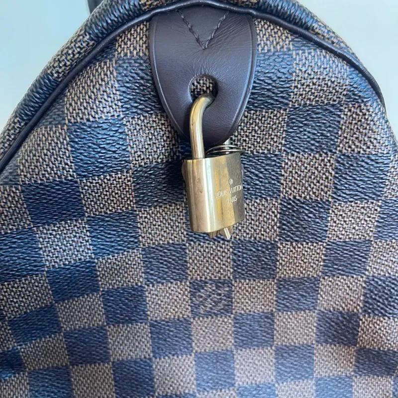 LOUIS VUITTON speedy 30 damier ébène SP2057 - vue 5