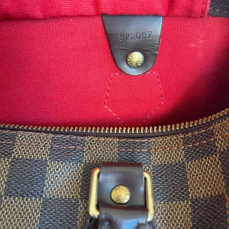 LOUIS VUITTON speedy 30 damier ébène SP2057 - vue 19