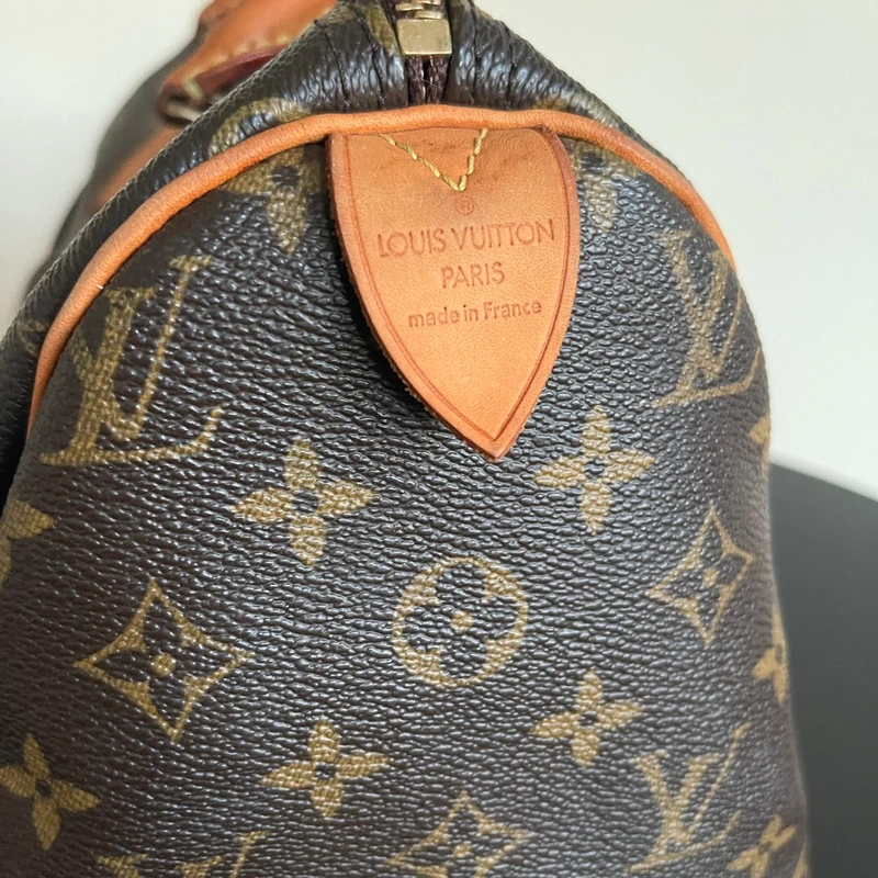 LOUIS VUITTON speedy 30 monogram SAC DE LUXE LV. LUXE DE SECONDE MAIN AUTHENTIQUE. ENTRUPY CERTIFICATE