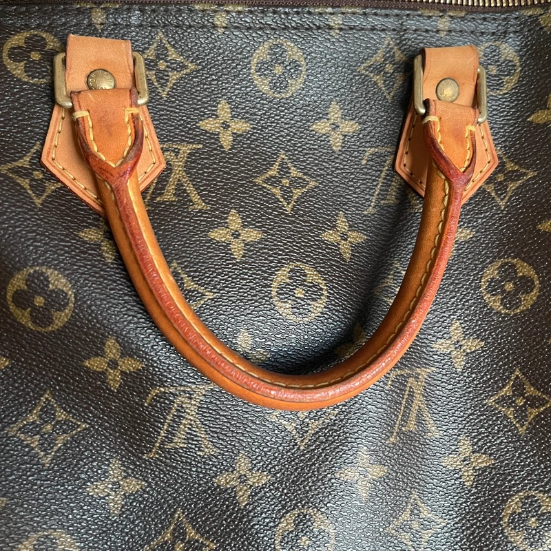 LOUIS VUITTON speedy 30 monogram SAC DE LUXE LV. LUXE DE SECONDE MAIN AUTHENTIQUE. ENTRUPY CERTIFICATE