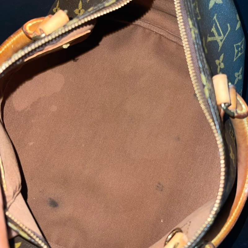 LOUIS VUITTON speedy 30 monogram SAC DE LUXE LV. LUXE DE SECONDE MAIN AUTHENTIQUE. ENTRUPY CERTIFICATE