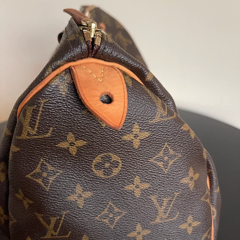 LOUIS VUITTON speedy 30 monogram SAC DE LUXE LV. LUXE DE SECONDE MAIN AUTHENTIQUE. ENTRUPY CERTIFICATE