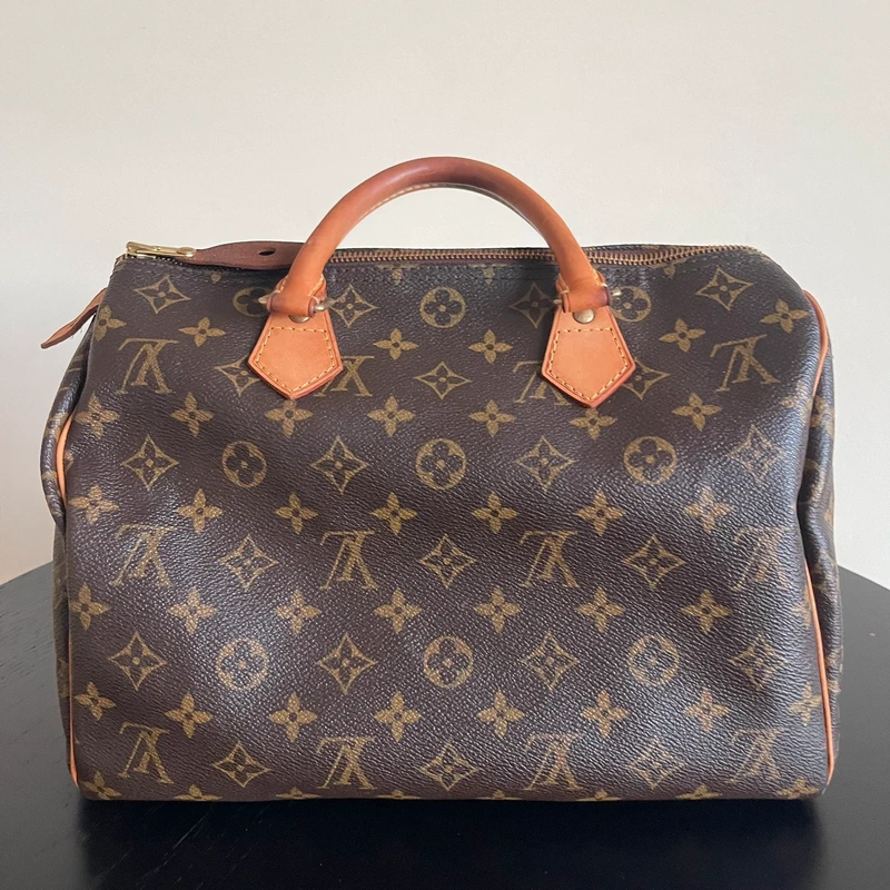 LOUIS VUITTON speedy 30 monogram SAC DE LUXE LV. LUXE DE SECONDE MAIN AUTHENTIQUE. ENTRUPY CERTIFICATE